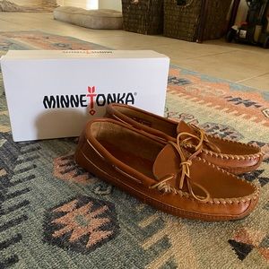 Minnetonka leather moccasins